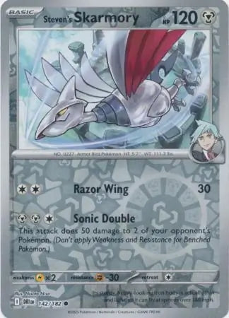Destined Rivals Steven's Skarmory #142/182 reverse holo